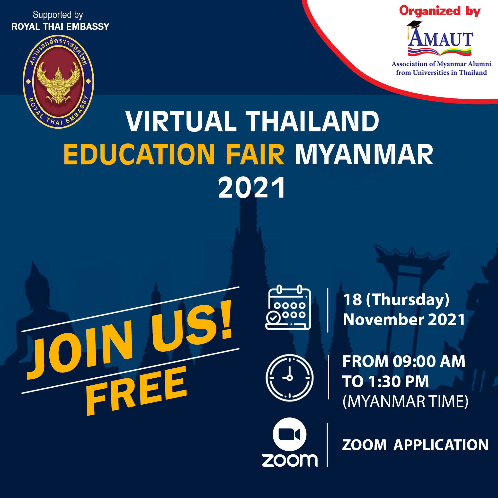 2021: Virtual Thailand Education Fair (Myanmar)